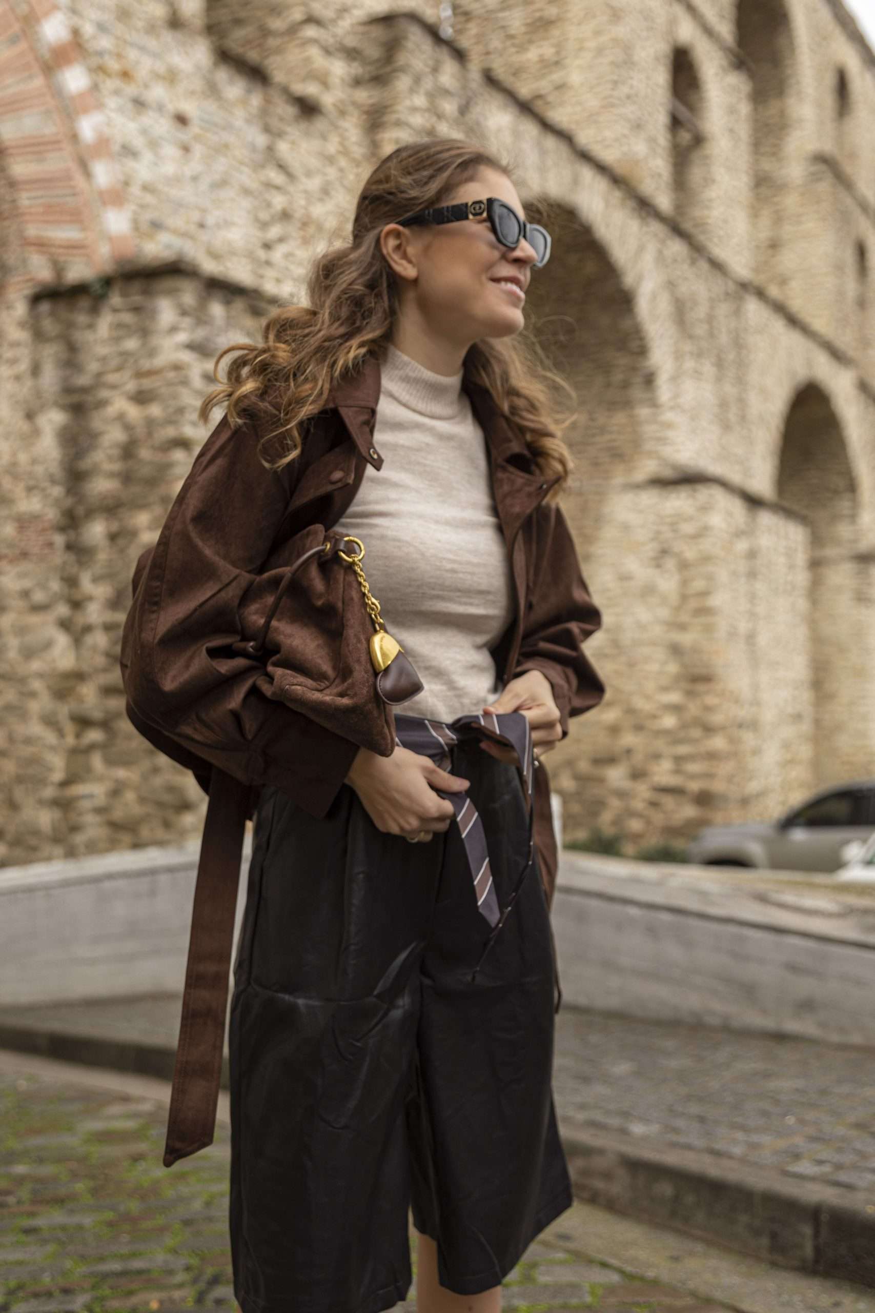 Jacket καφέ swede - Image 3