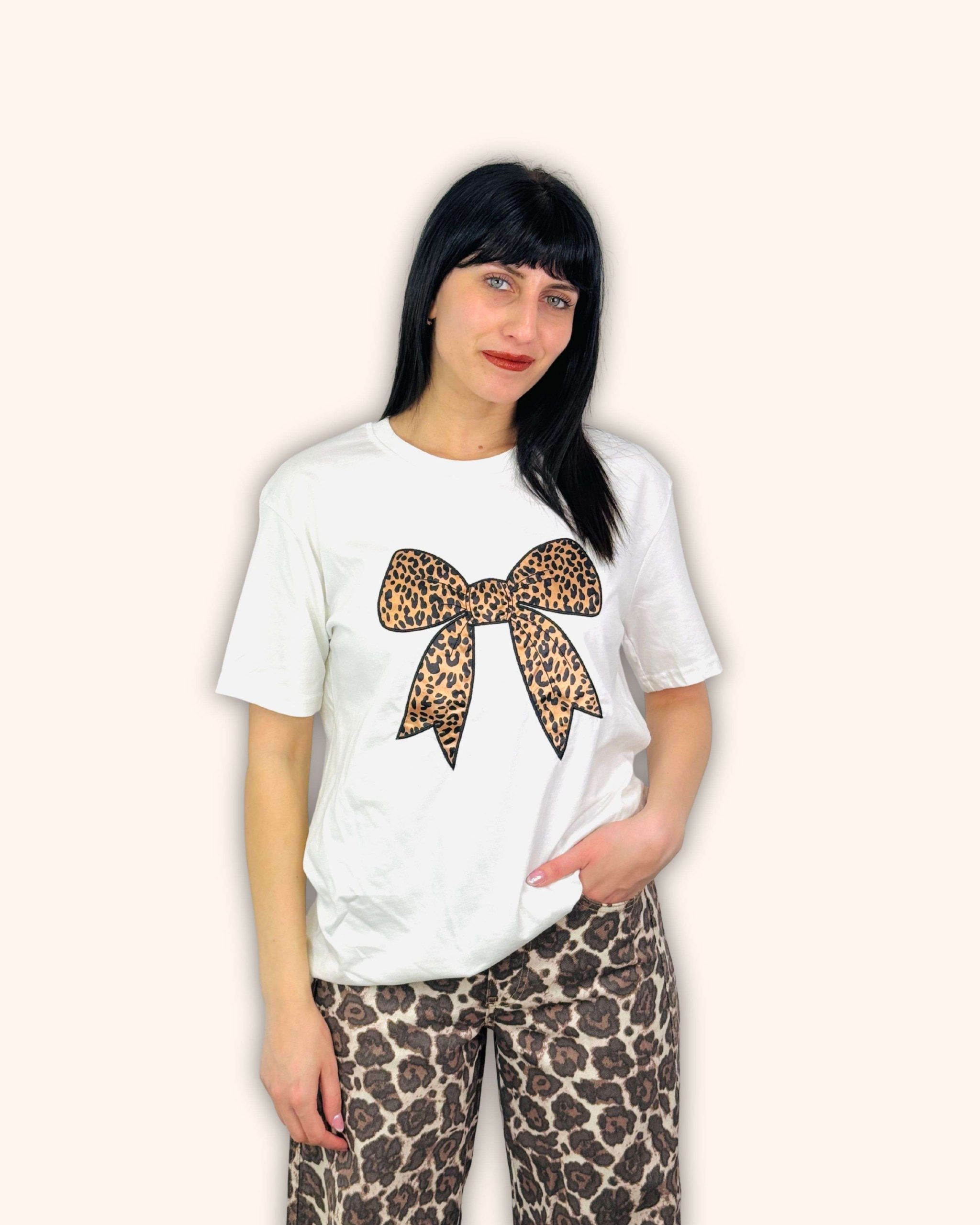 Alternative view of T-shirt με Φιόγκο Animal Print