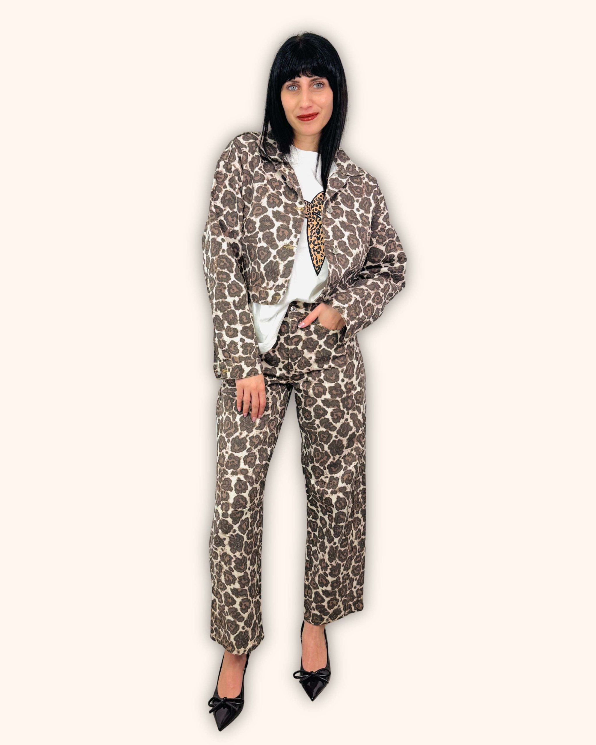 Κοντό Jacket με Leopard Print - Image 6