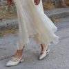 Ρομαντική φούστα Chiffon σε Off-White απόχρωση - Image 2