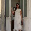 Ρομαντική φούστα Chiffon σε Off-White απόχρωση - Image 3