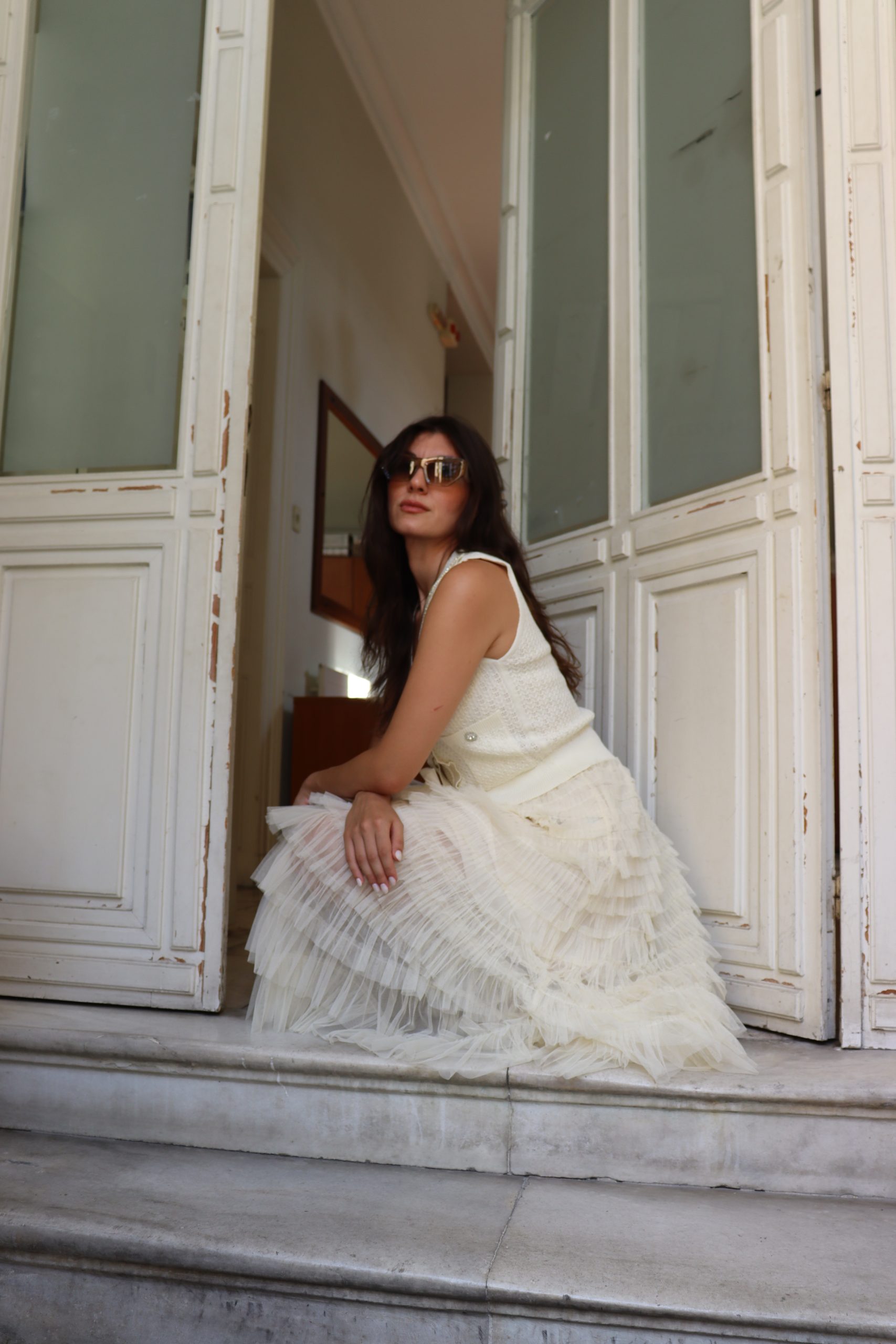 Μακριά φούστα με βολάν - Image 3