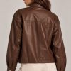 Oversized Bomber Jacket & ασορτί belt bag (σετ 2 τεμαχίων) – Καφέ - Image 2