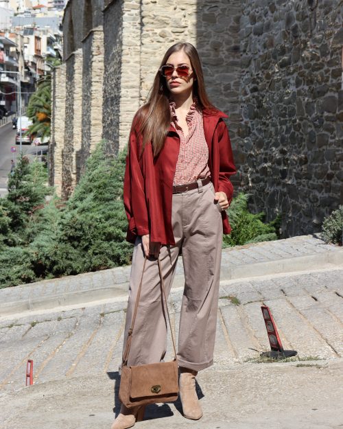 Oversized Jacket-Κάπα με Ρευστή Κίνηση