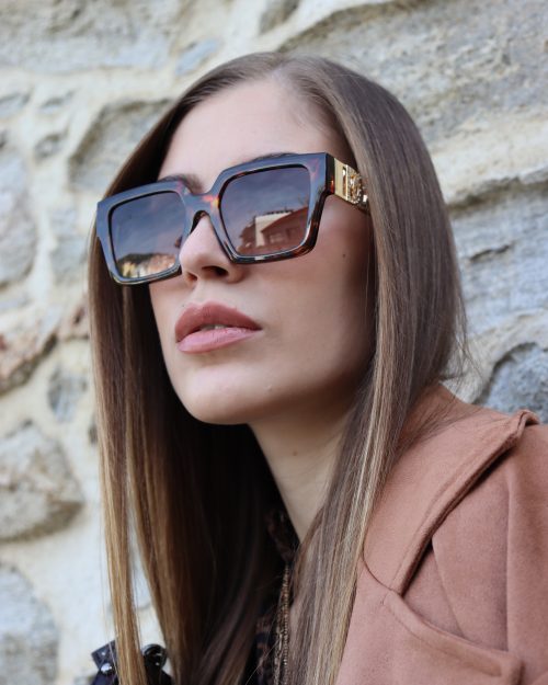Retro-chic oversized γυαλιά ηλίου